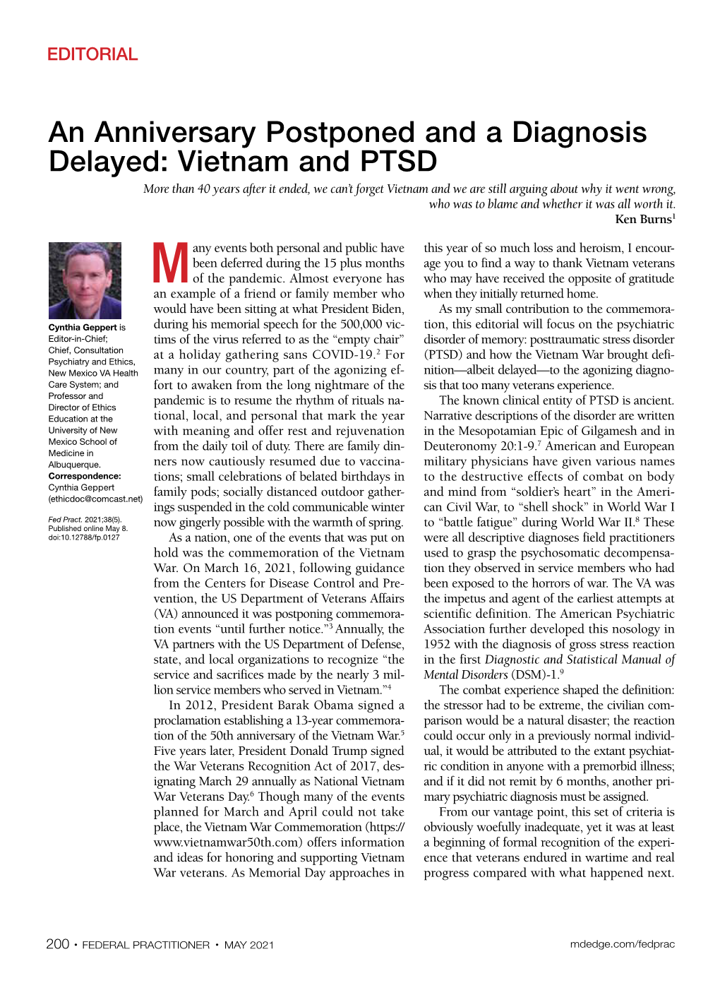 Vietnam and PTSD