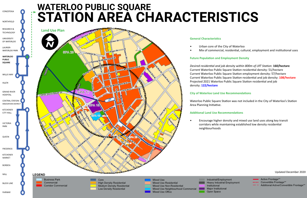 Station Profile for Waterloo Public Square Station