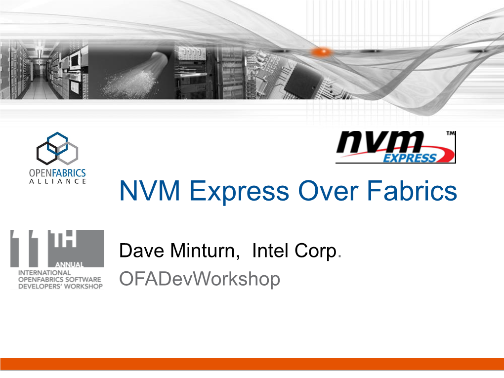 NVM Express Over Fabrics