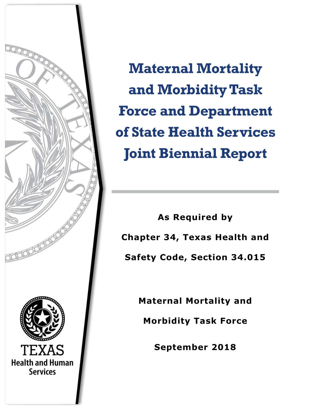 Maternal Mortality and Morbidity Task Force and DSHS Joint Biennial