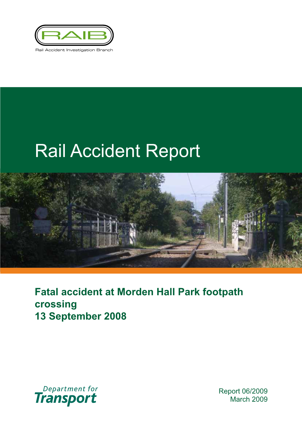 Rail Accident Report