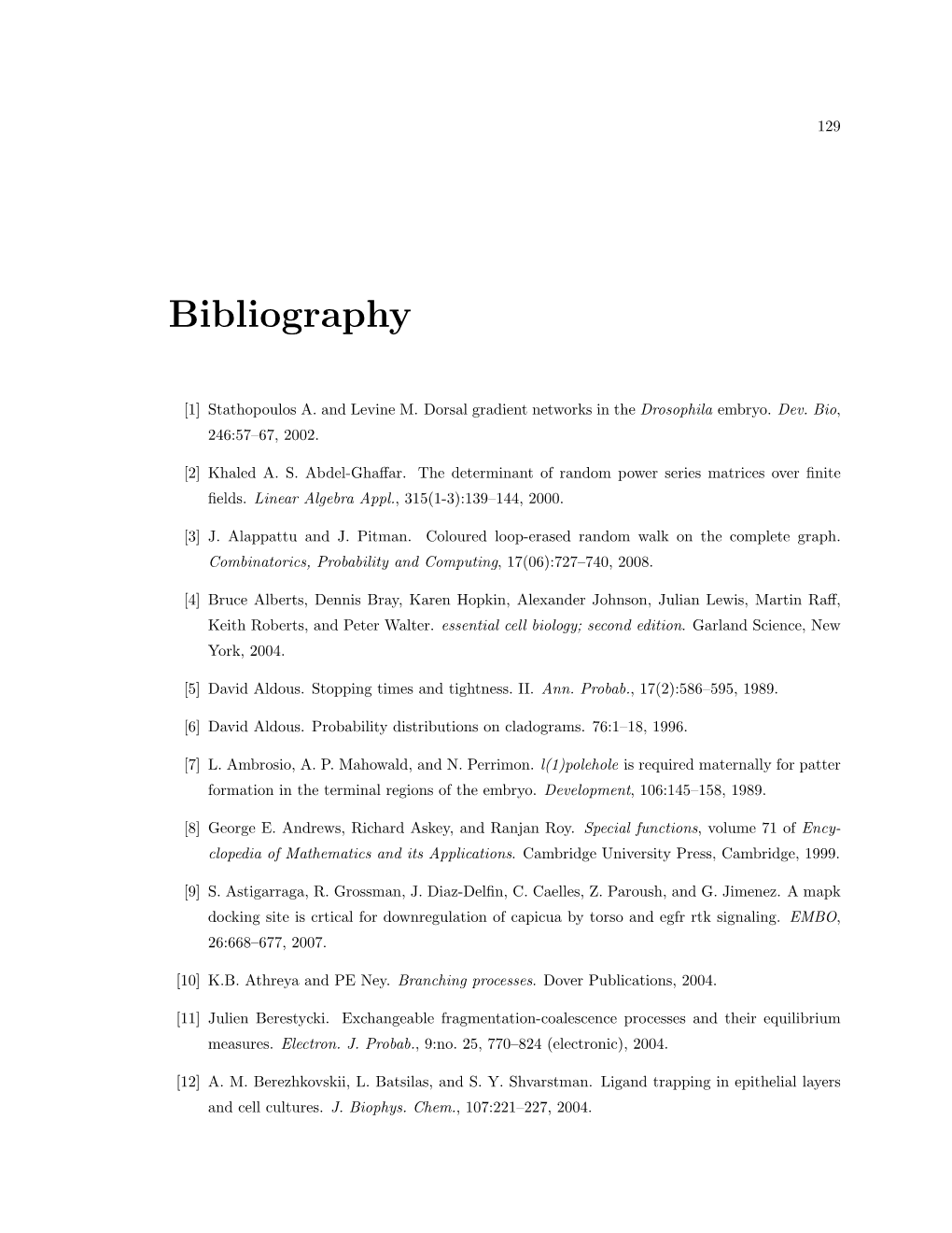 Bibliography