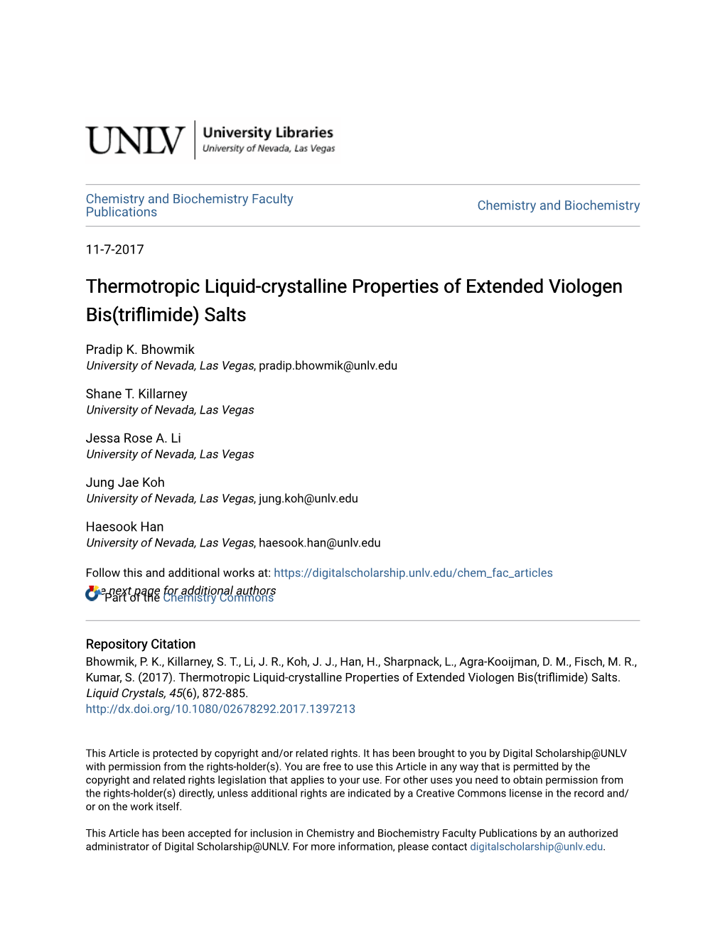 Thermotropic Liquid-Crystalline Properties of Extended Viologen Bis(Triflimide) Salts