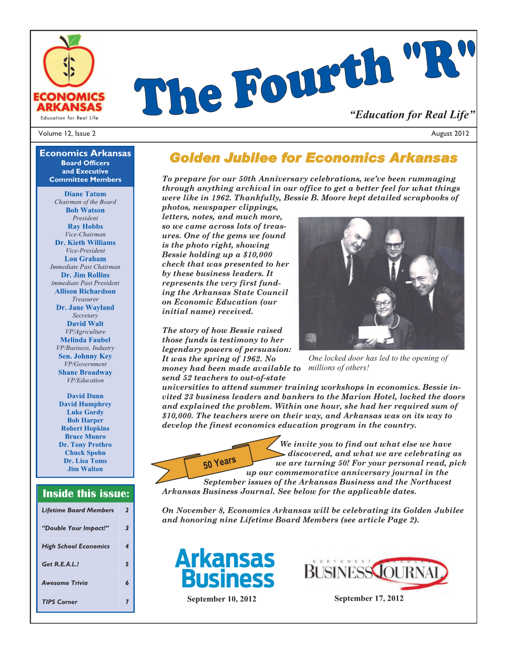 Golden Jubilee for Economics Arkansas