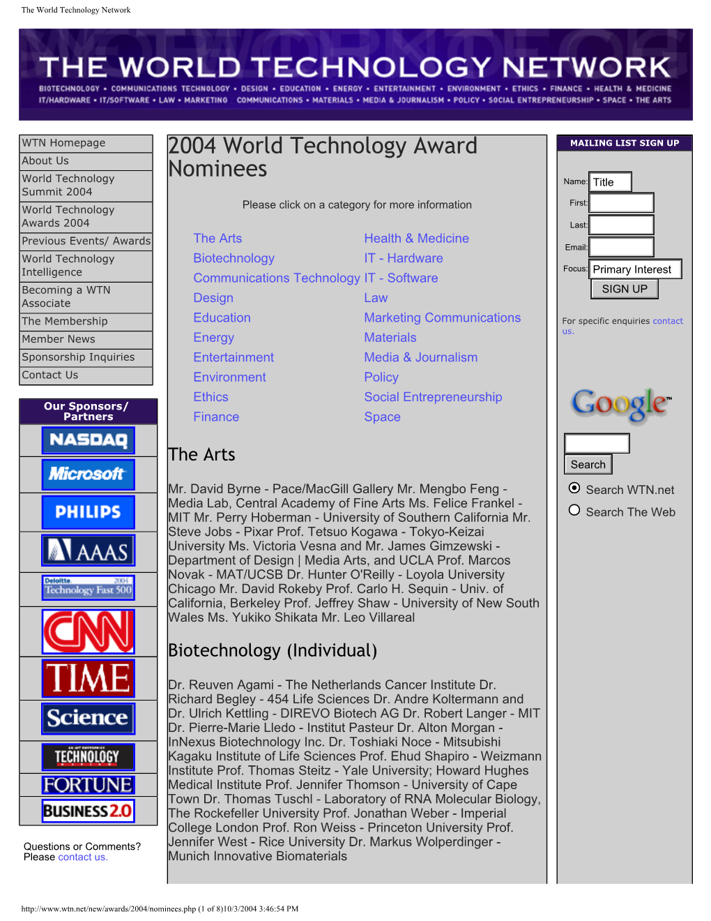 The World Technology Network