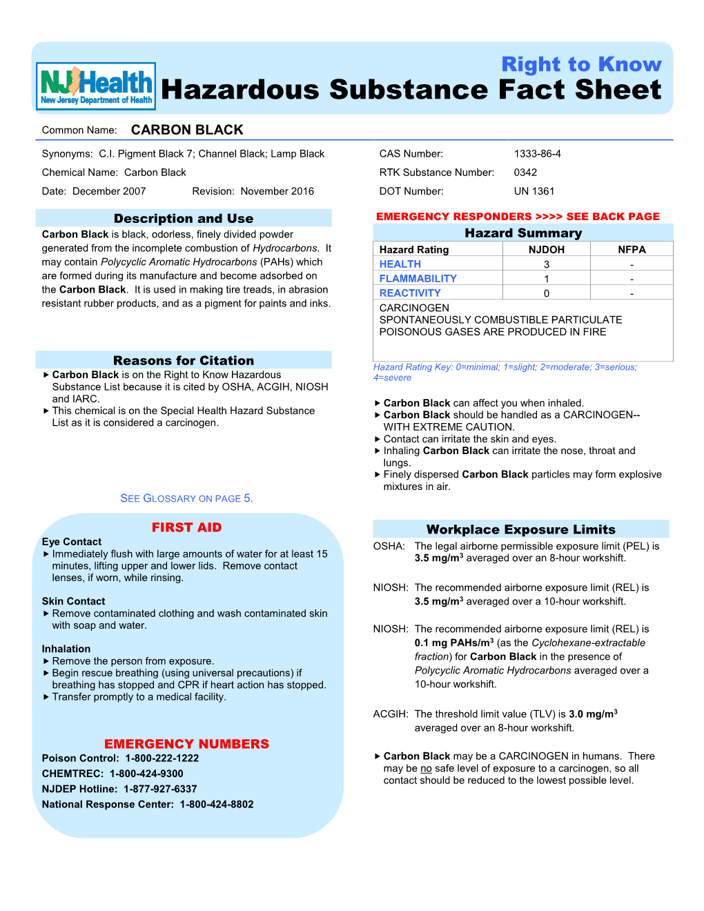 Hazardous Substance Fact Sheet