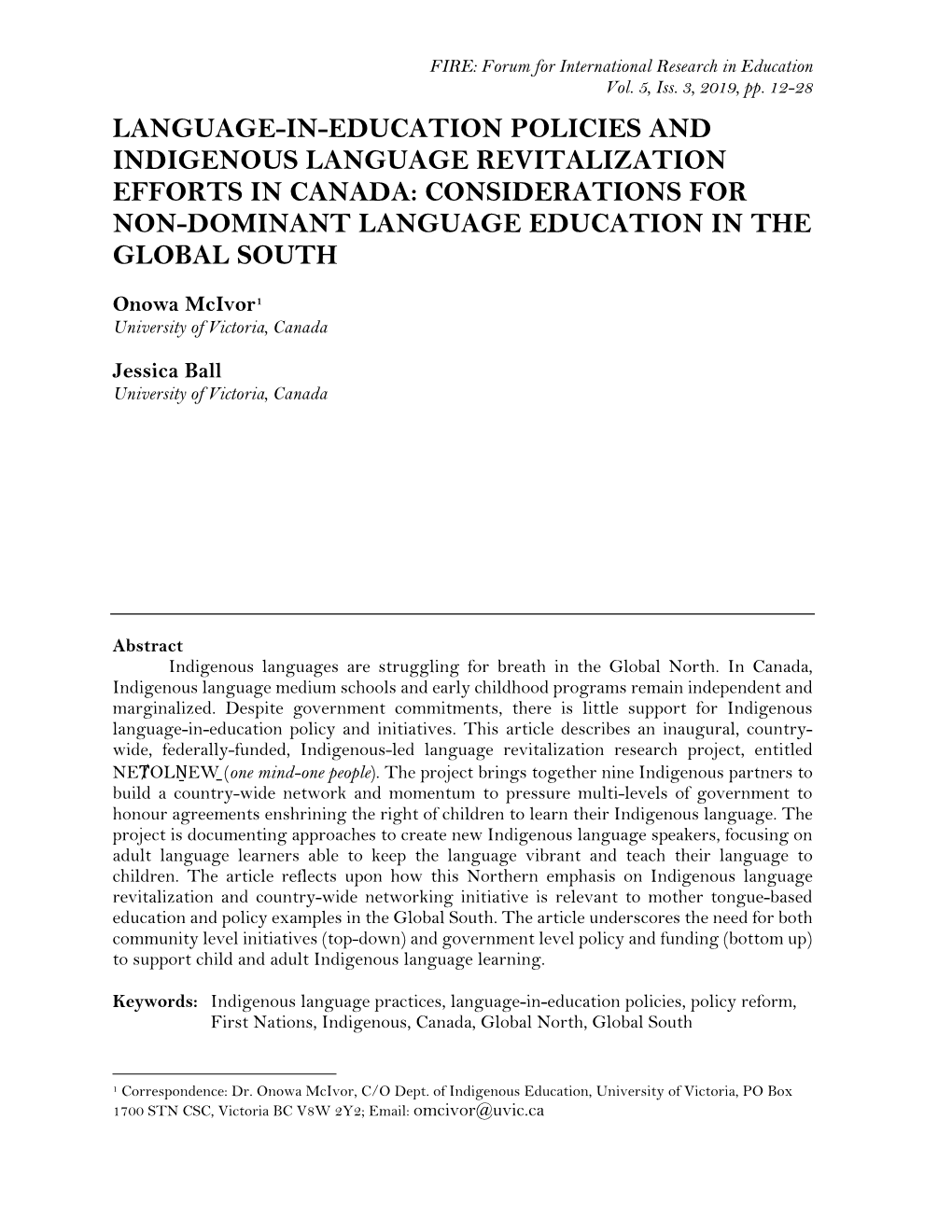 Considerations for Non-Dominant Language Education in the Global South