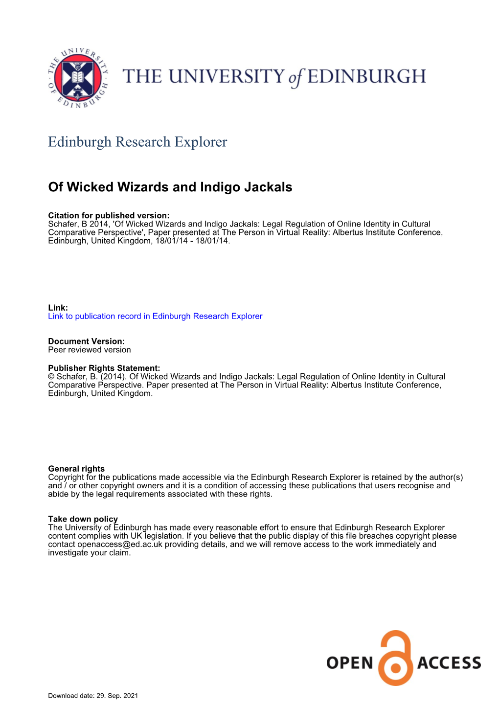 Edinburgh Research Explorer