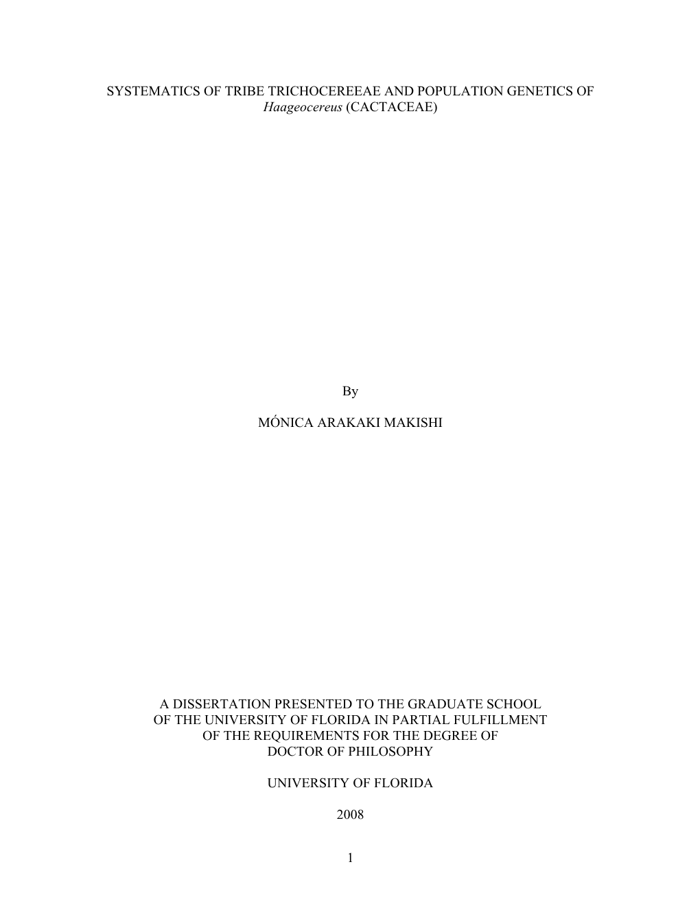 University of Florida Thesis Or Dissertation Formatting