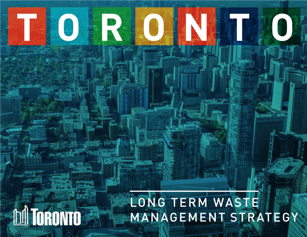 Toronto Long Term Waste Management Strategy
