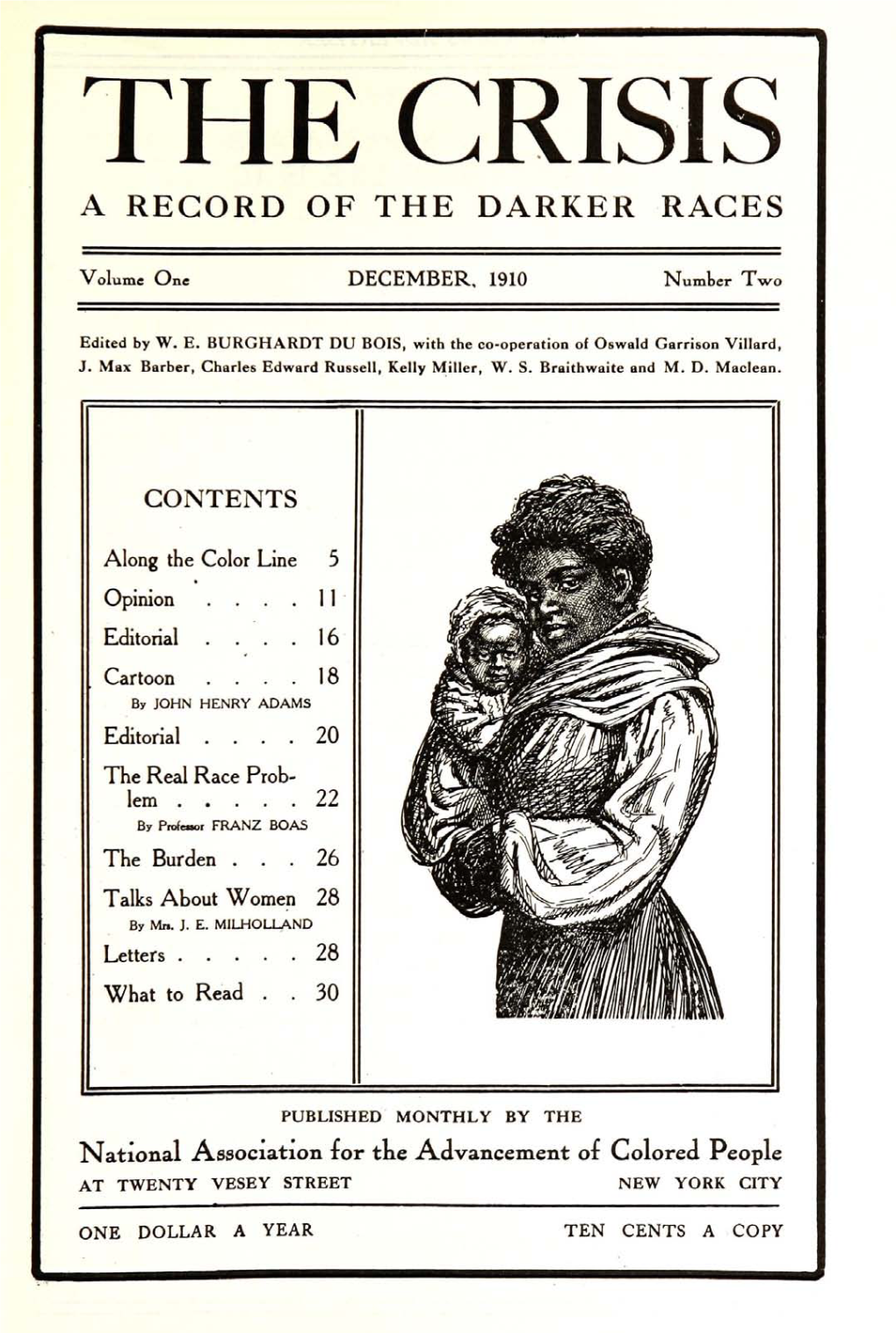 The Crisis, Vol. 1, No. 2. (December, 1910)