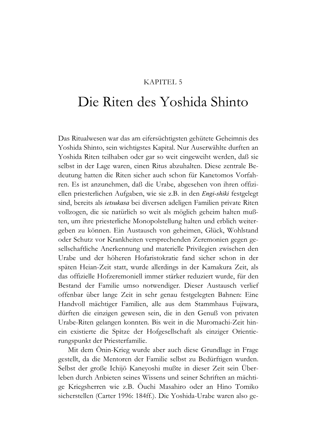 Die Riten Des Yoshida Shinto