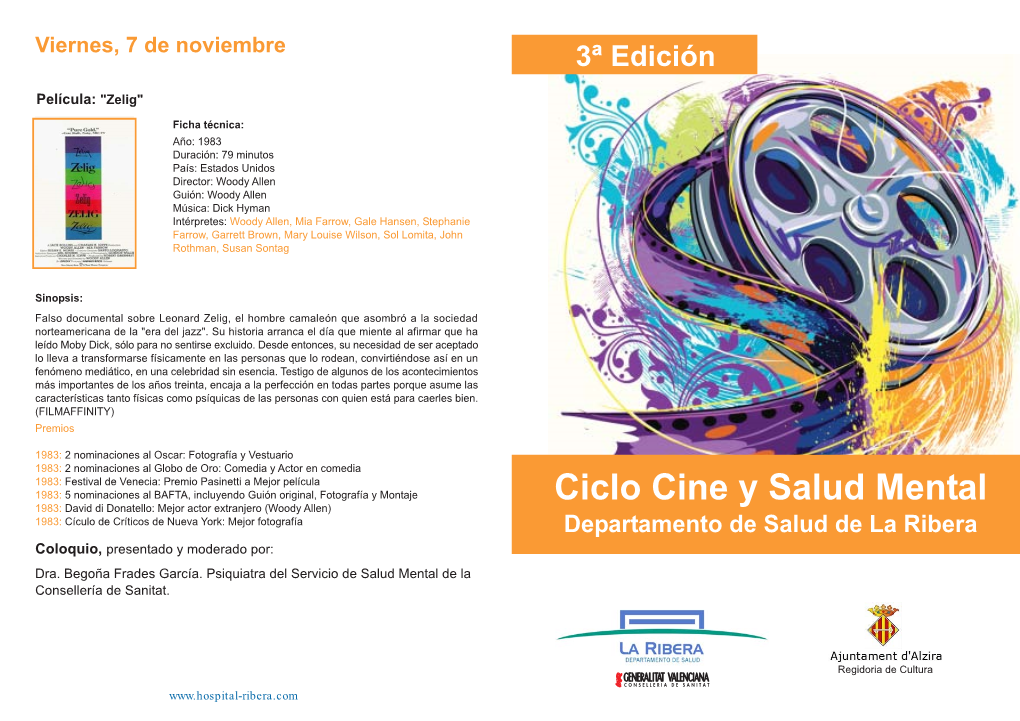 Ciclo Cine Y Salud Mental