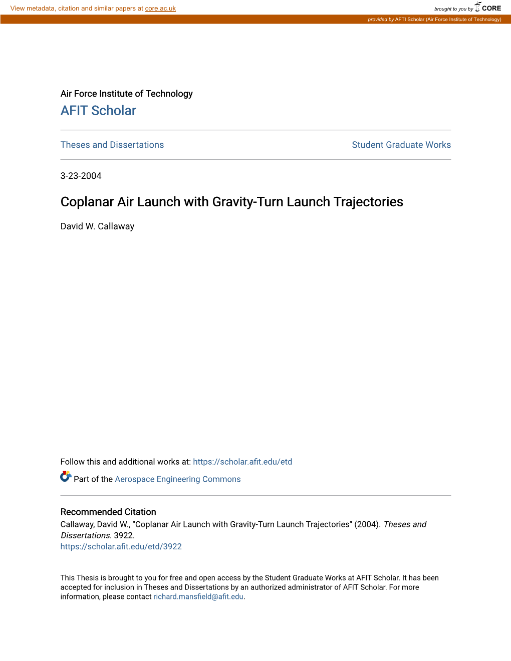 Coplanar Air Launch with Gravity-Turn Launch Trajectories