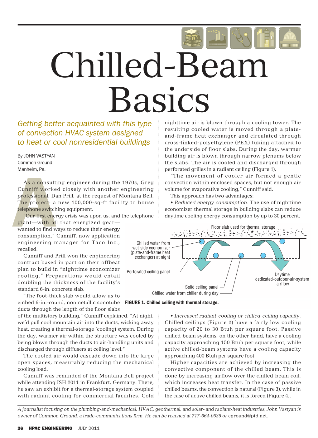 Chilled-Beam Basics Getting Better Acquainted with This Type Nighttime Air Is Blown Through a Cooling Tower