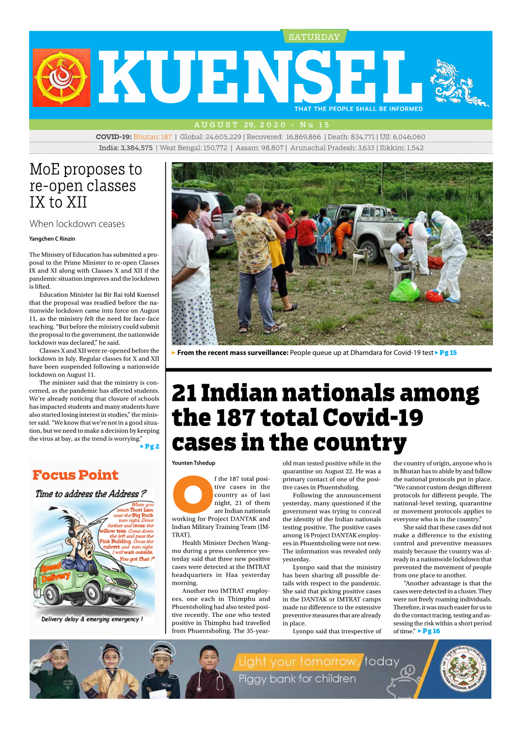 21 Indian Nationals Among the 187 Total Covid-19 Cases in the Country