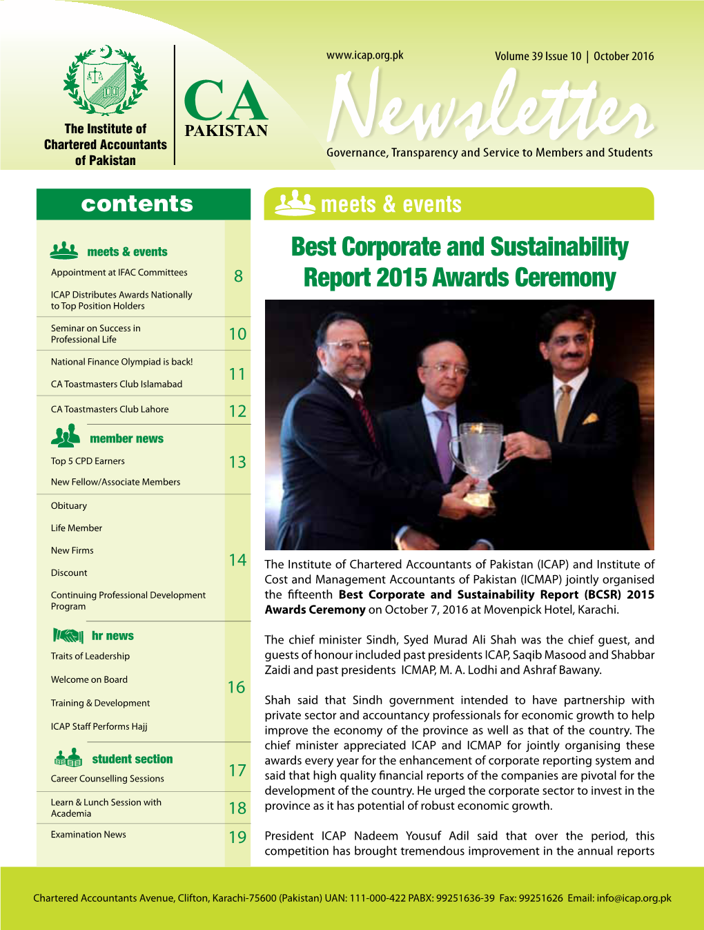 Best Corporate and Sustainability Report 2015 Awards Ceremony