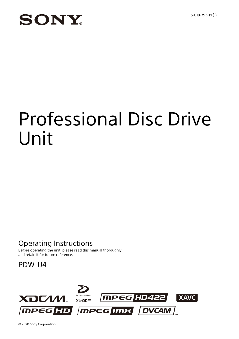 Professional Disc Drive Unit