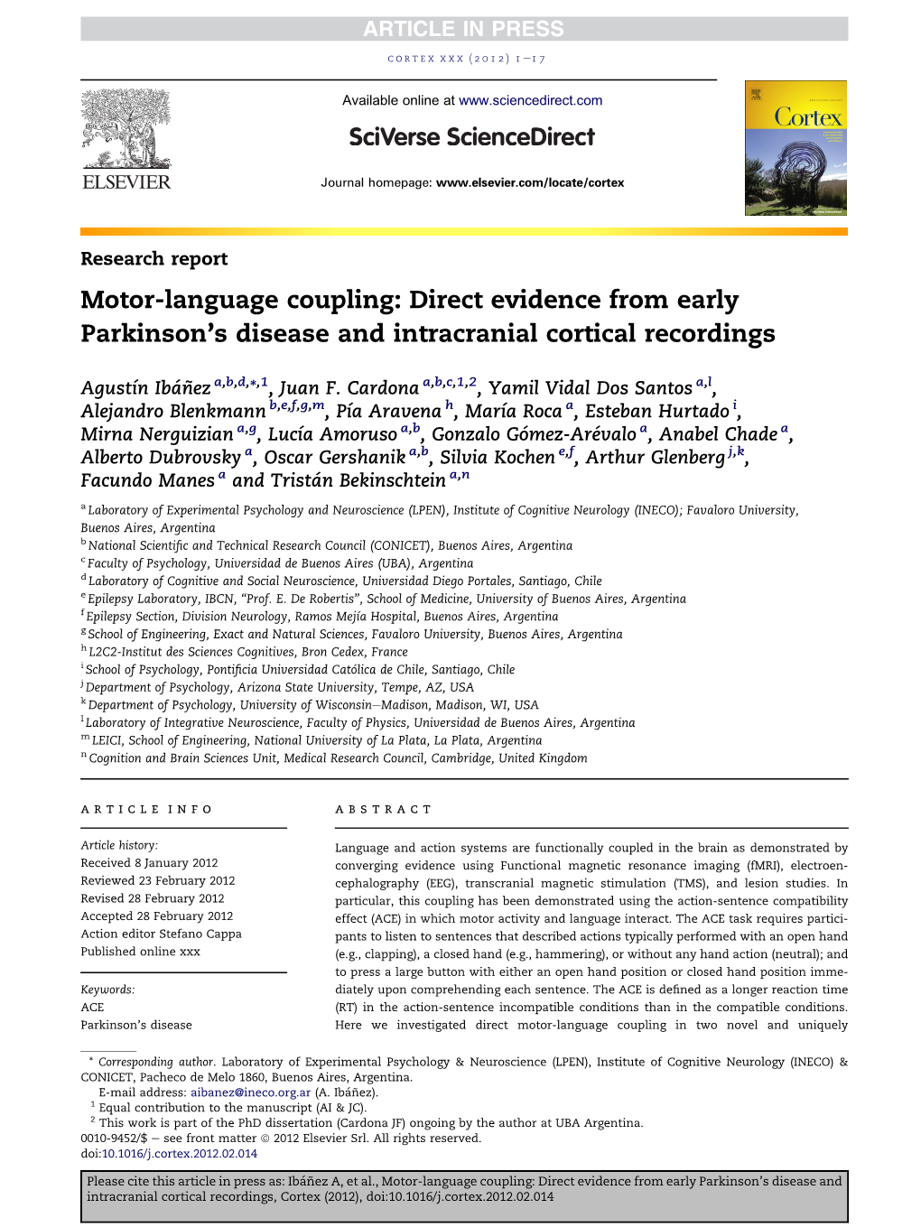 S Disease and Intracranial Cortical Recordings