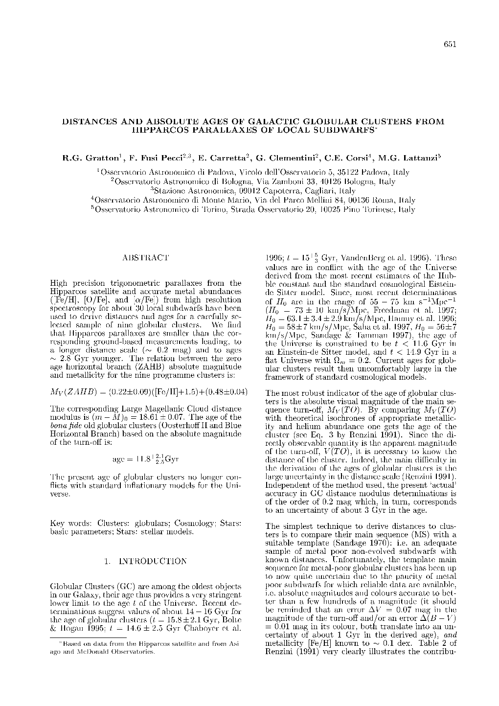 Distances and Absolute Ages of Galactic Globular Clusters From