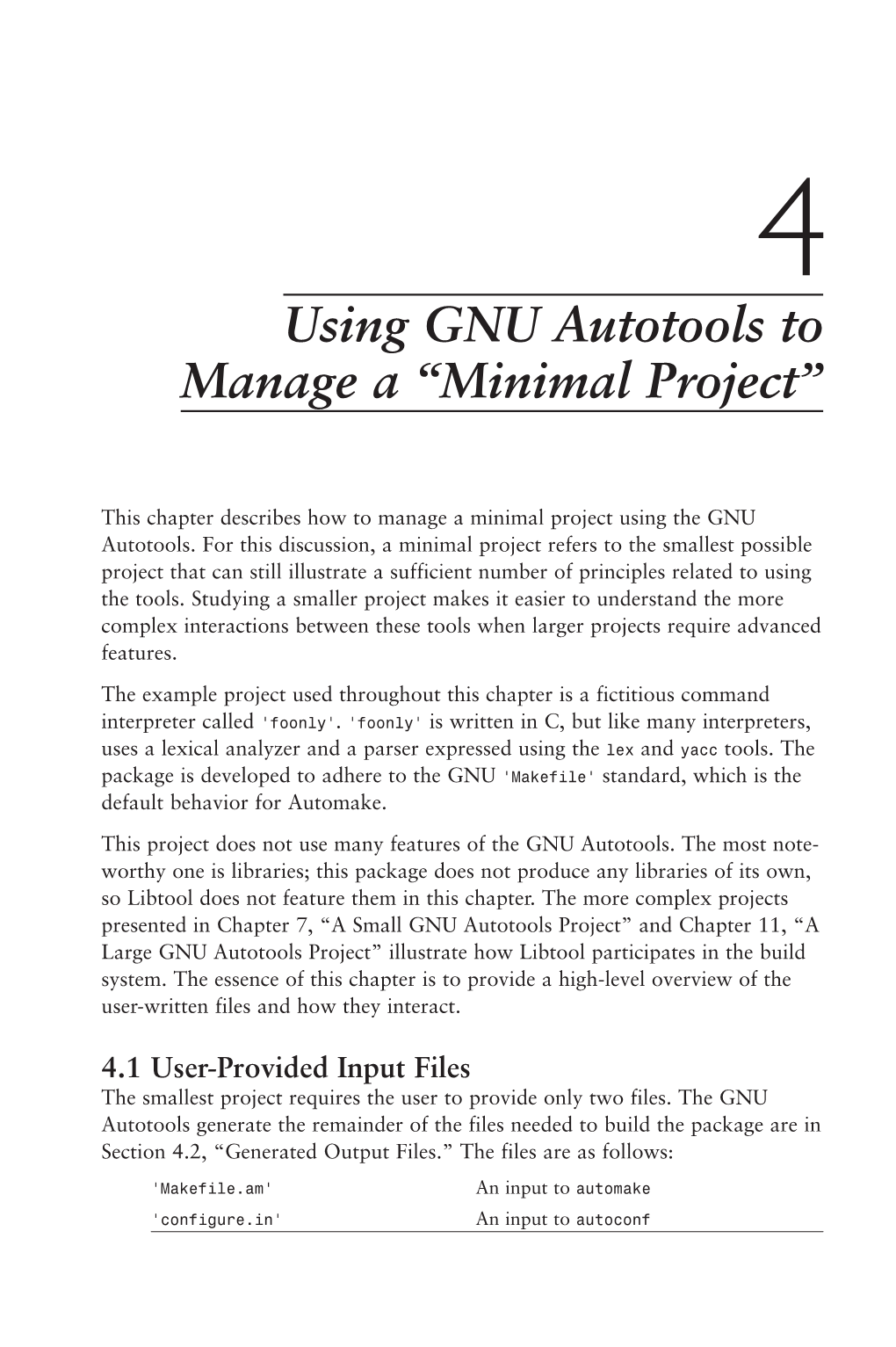 Using GNU Autotools to Manage a “Minimal Project”