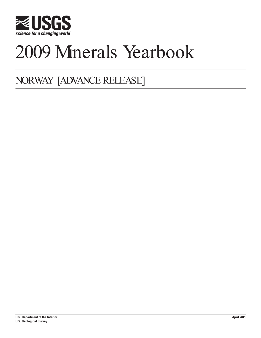 The Mineral Industry of Norway in 2009