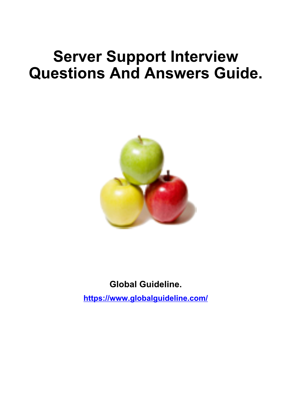 Server Support Interview Questions and Answers Guide