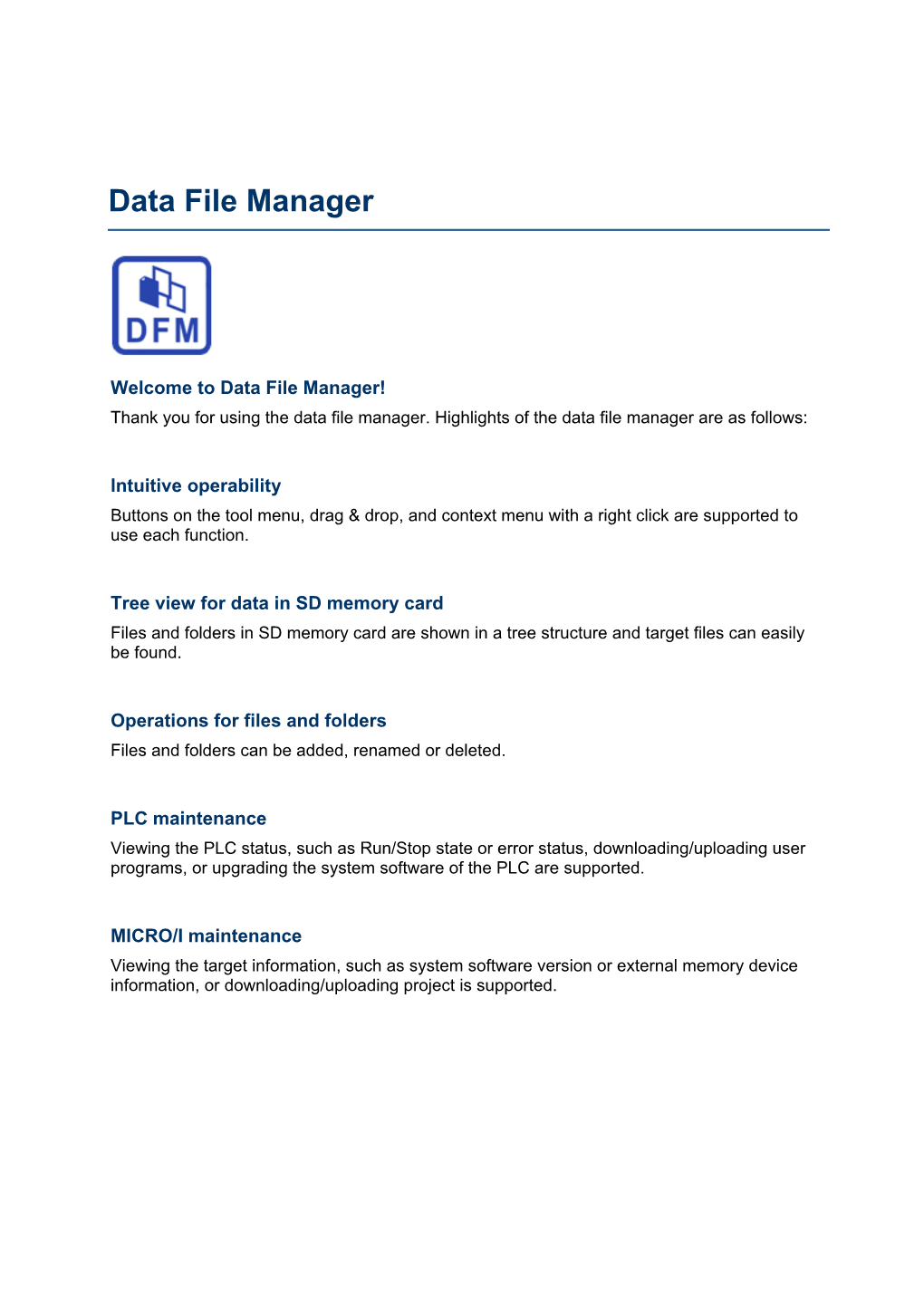 Data File Manager