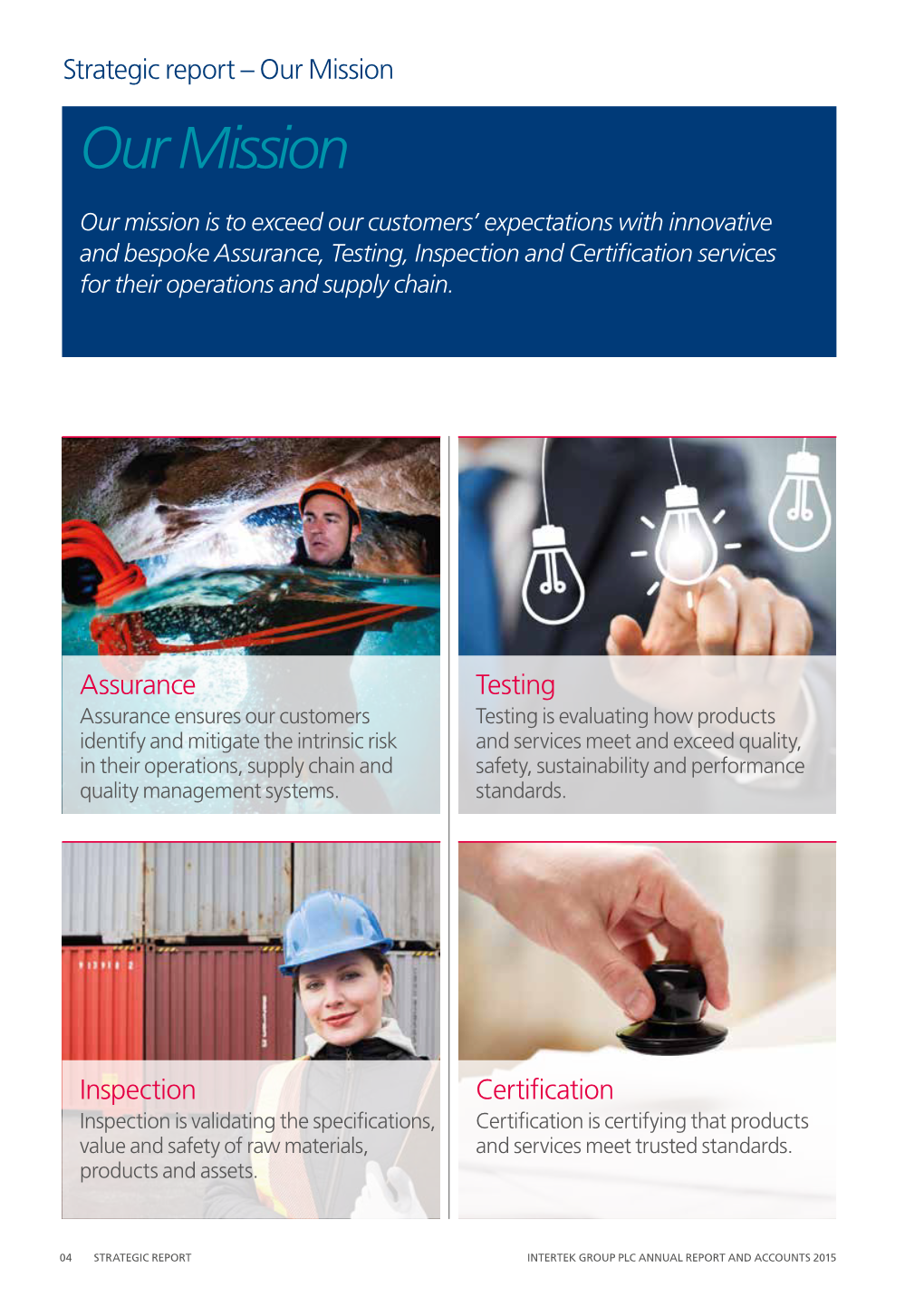 Intertek Strategic Report 2015