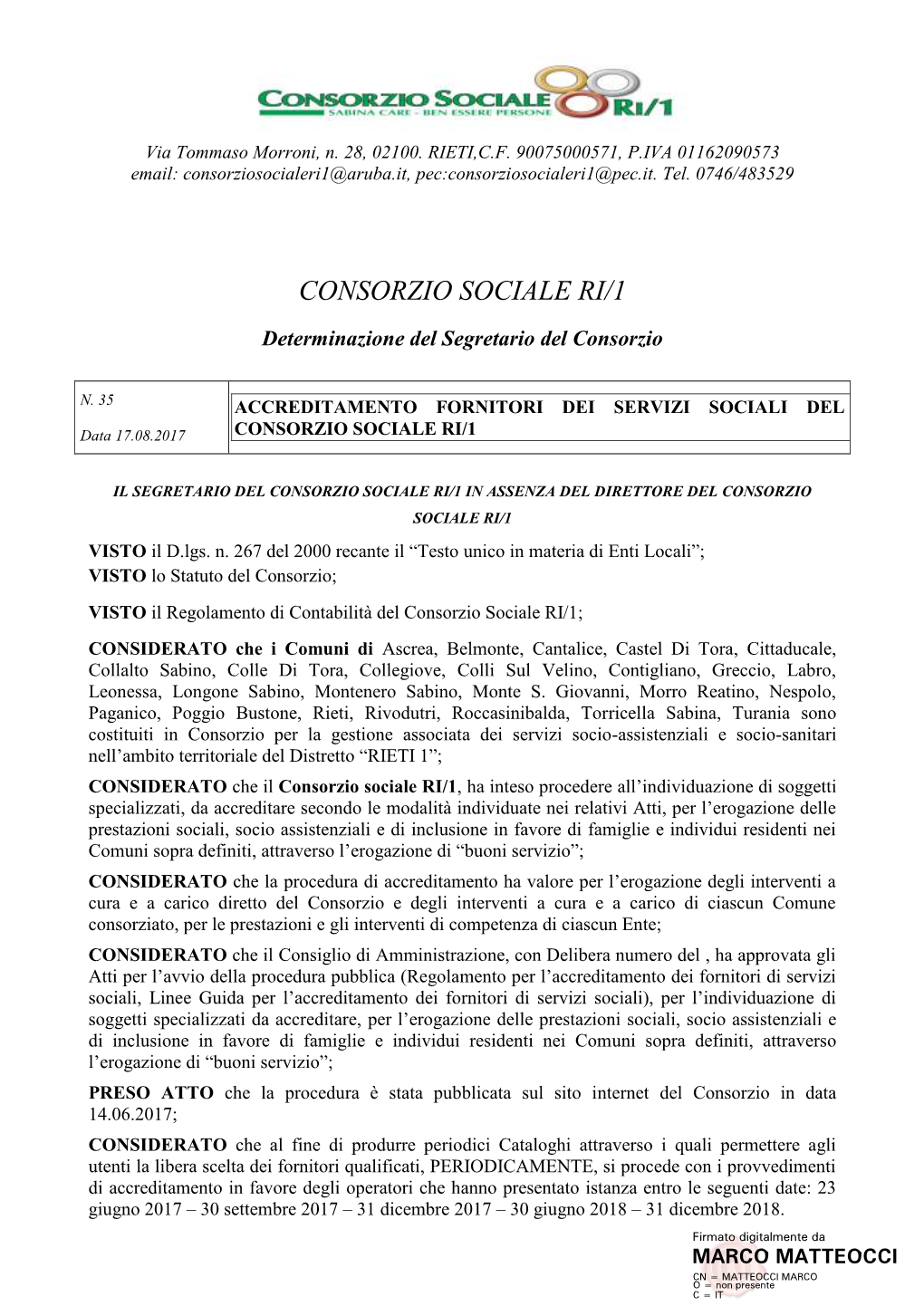 Consorzio Sociale Ri/1