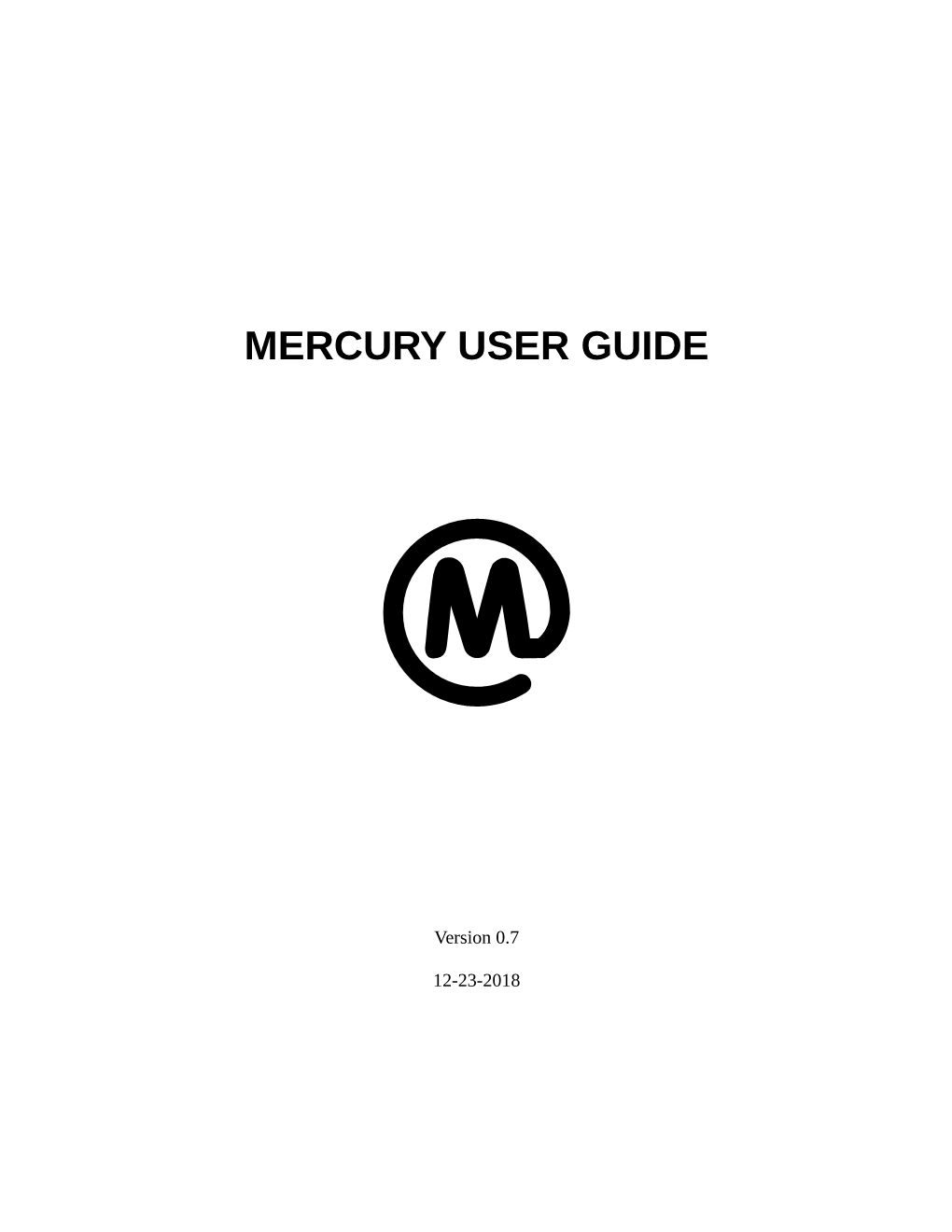 Mercury User Guide