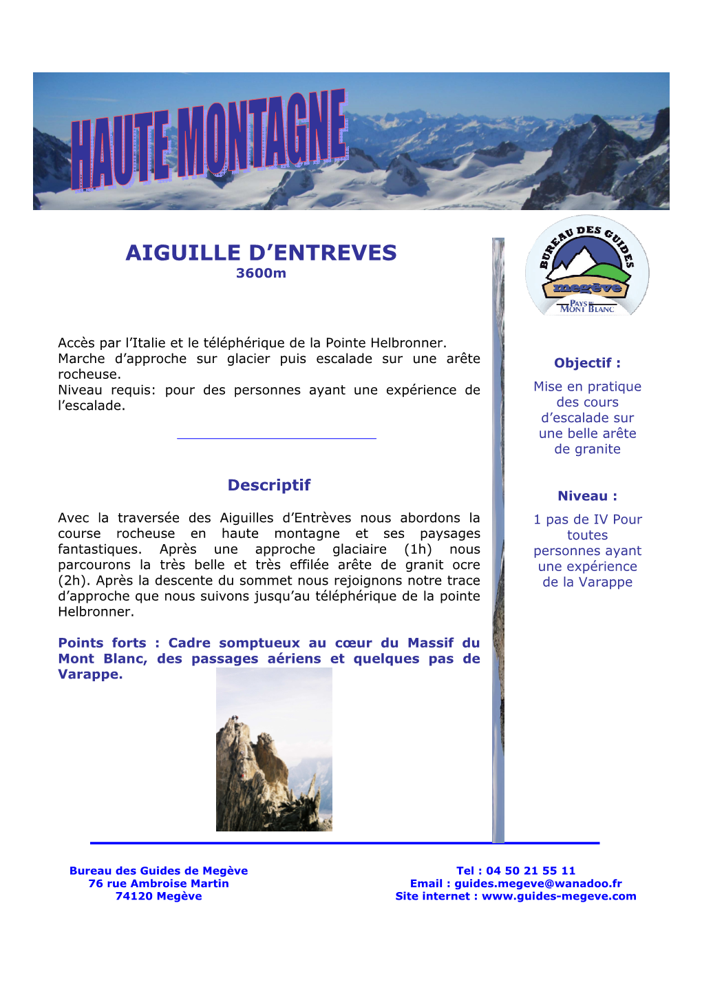 Aiguille D'entreves