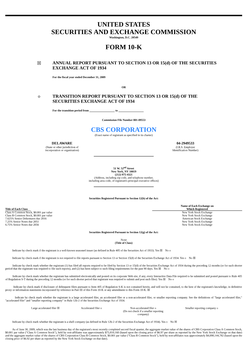 UNITED STATES SECURITIES and EXCHANGE COMMISSION Washington, D.C