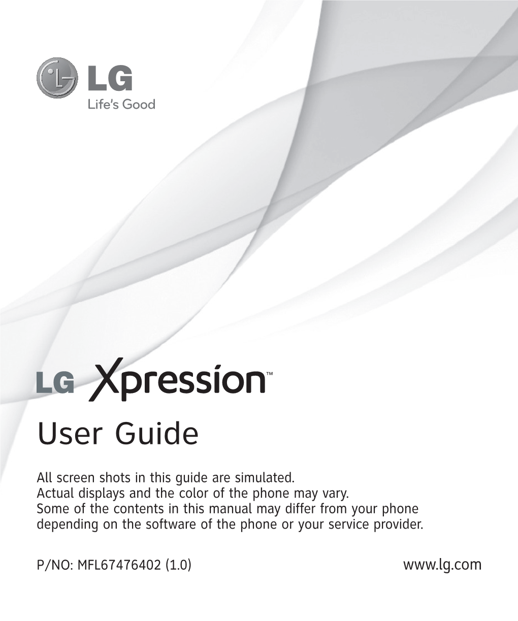 LG Xpression Manual