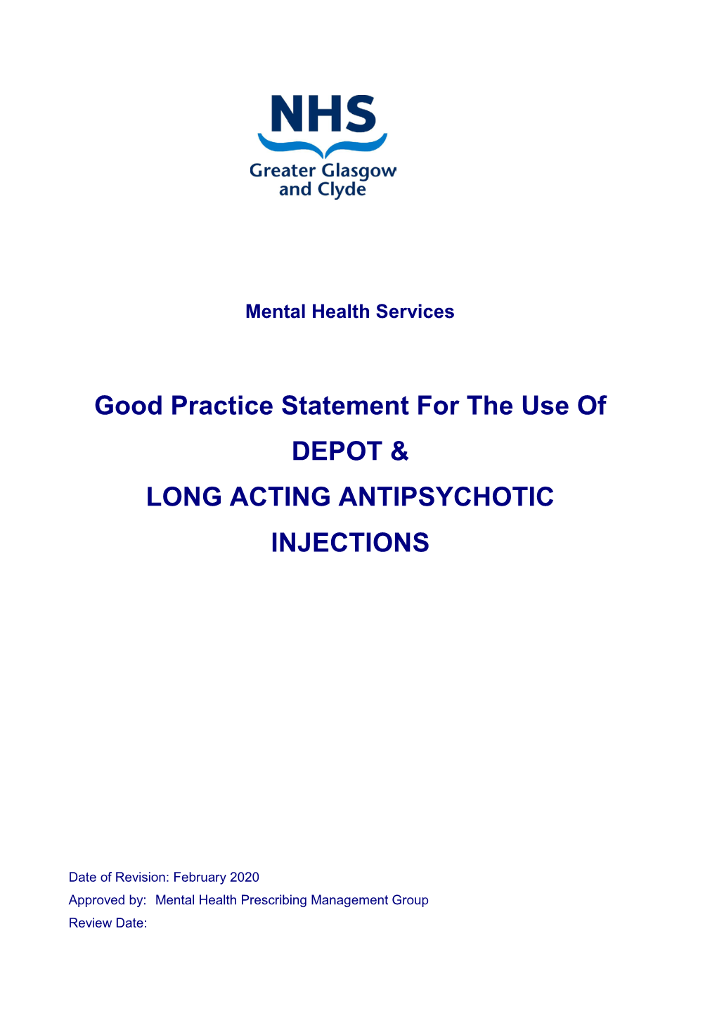 Depot Antipsychotic Injections