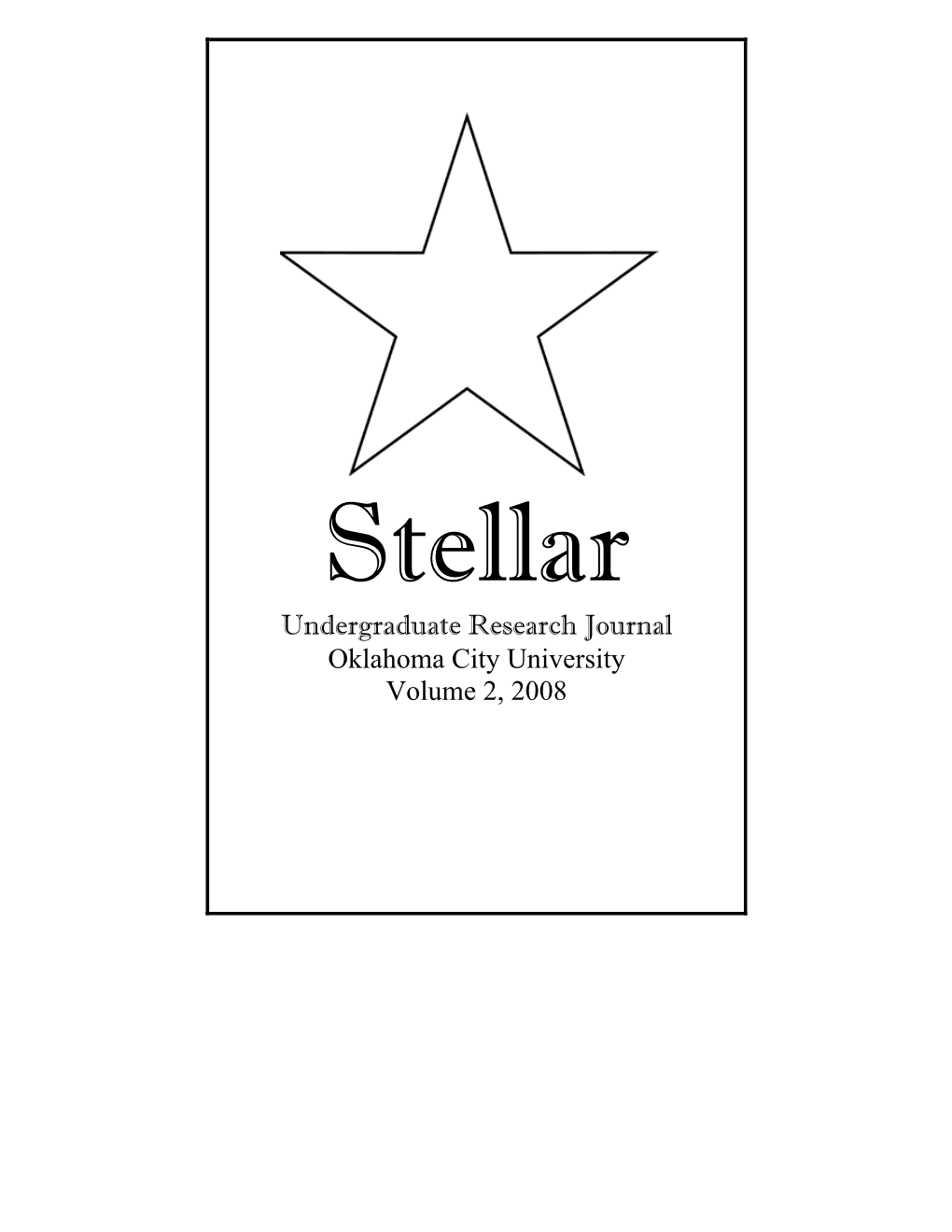Stellar 08 Cover Page
