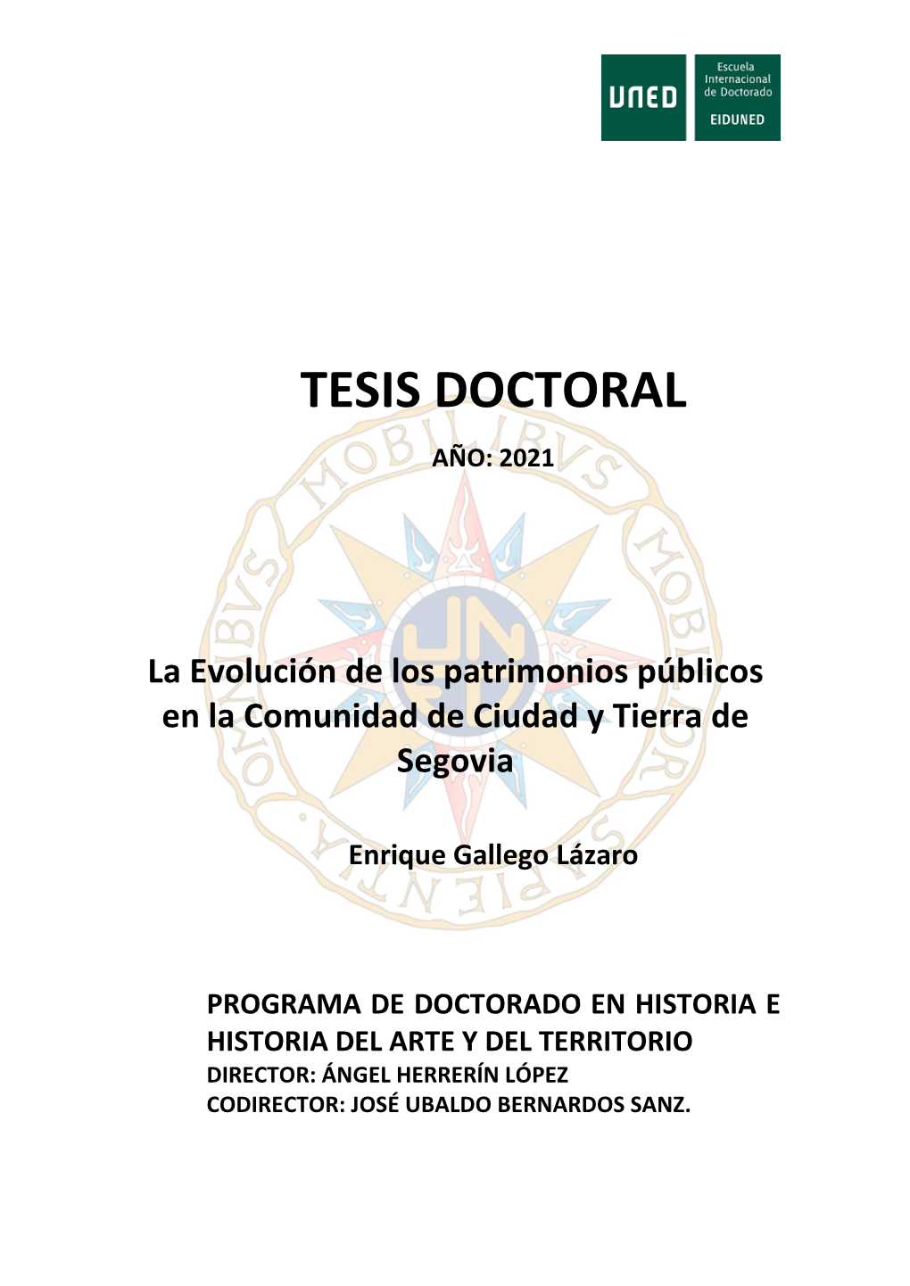 Tesis Doctoral Año: 2021