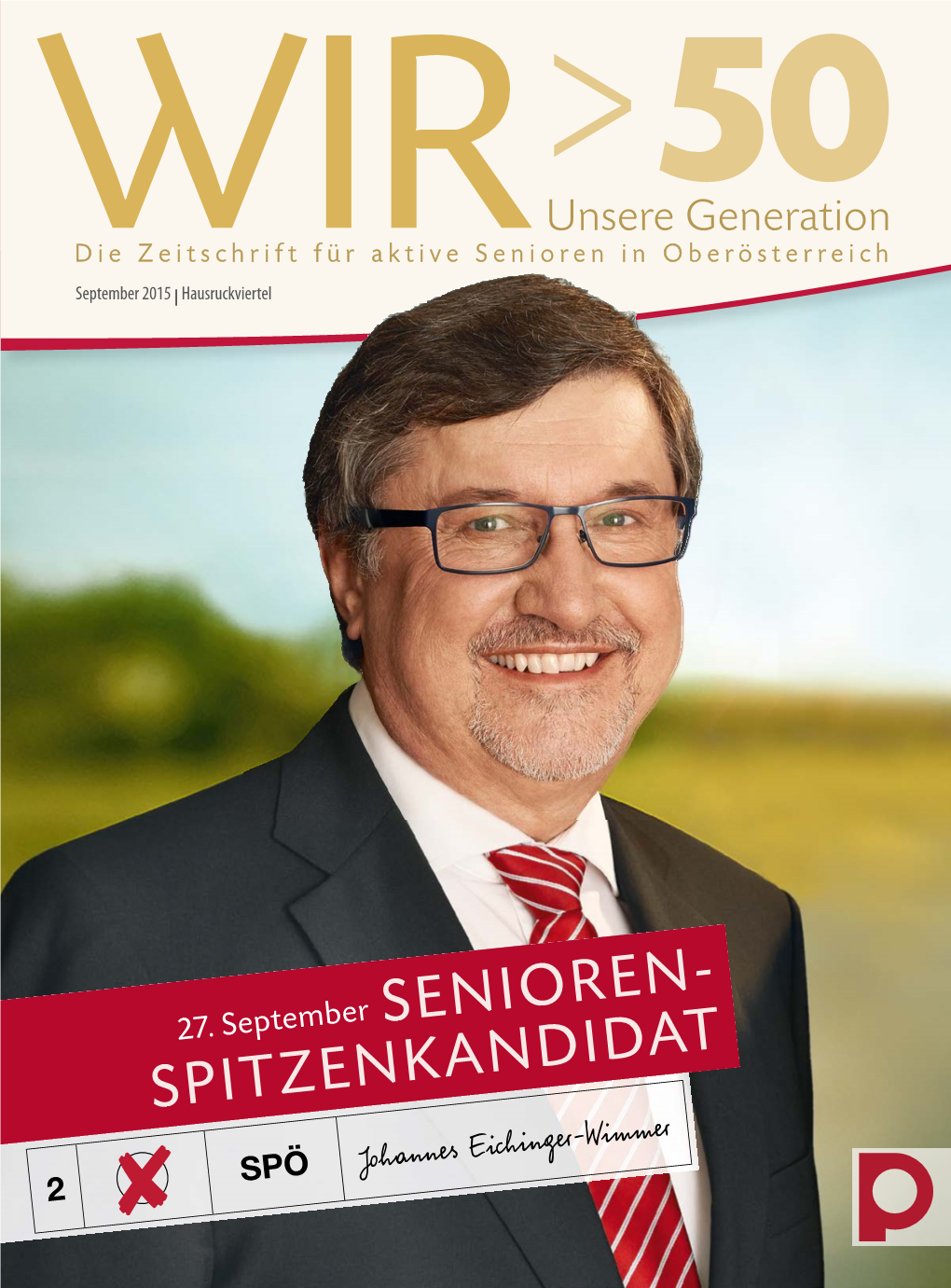 SENIOREN- SPITZENKANDIDAT SPÖ Johannes Eichinger-Wimmer 2 UMSTEIGEN STATT ABSTRAMPELN: JETZT WERTPAPIER-DEPOT ERÖFFNEN!