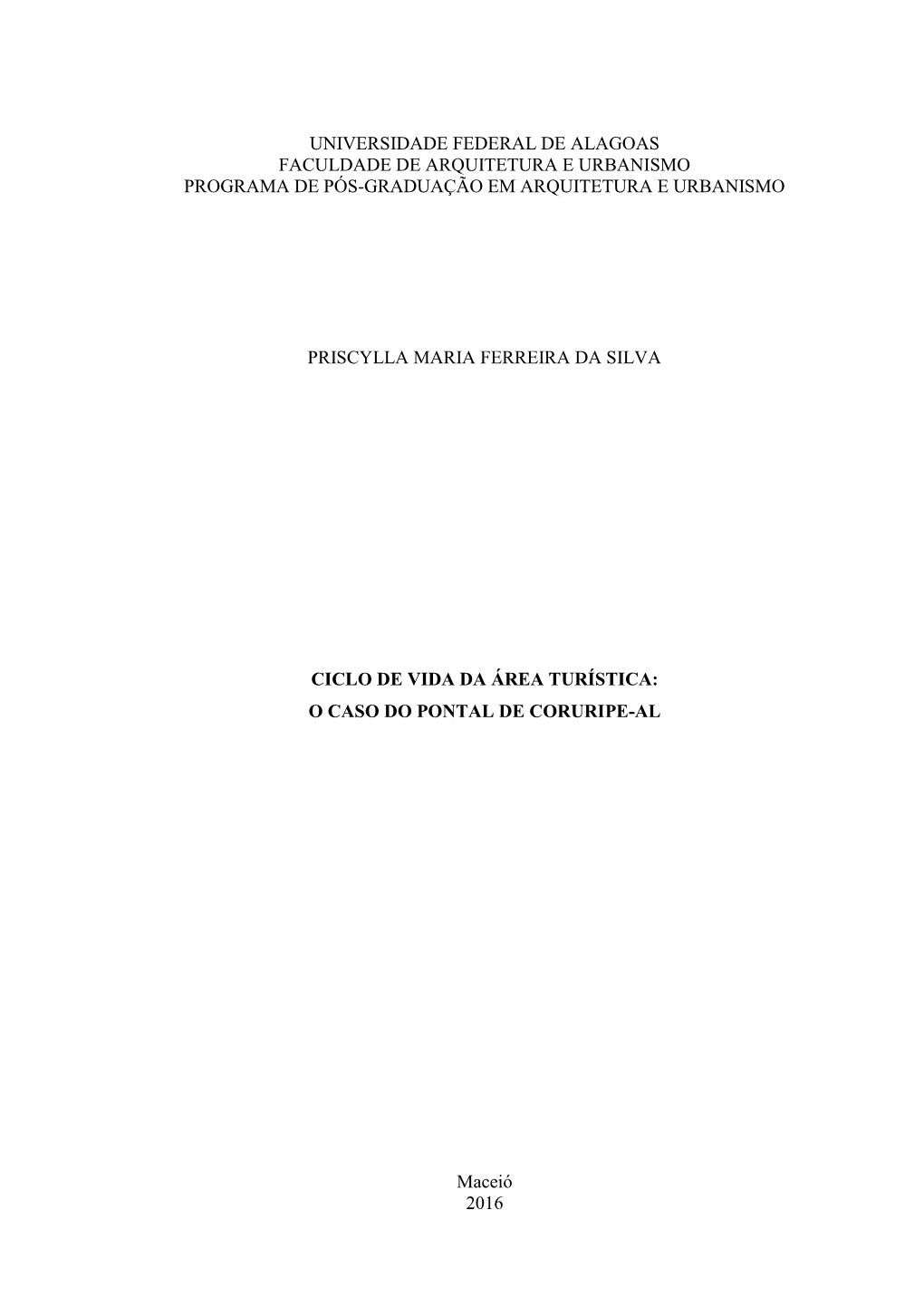 Ciclo De Vida Da Área Turística O Caso Do Pontal De Coruripe-AL.Pdf