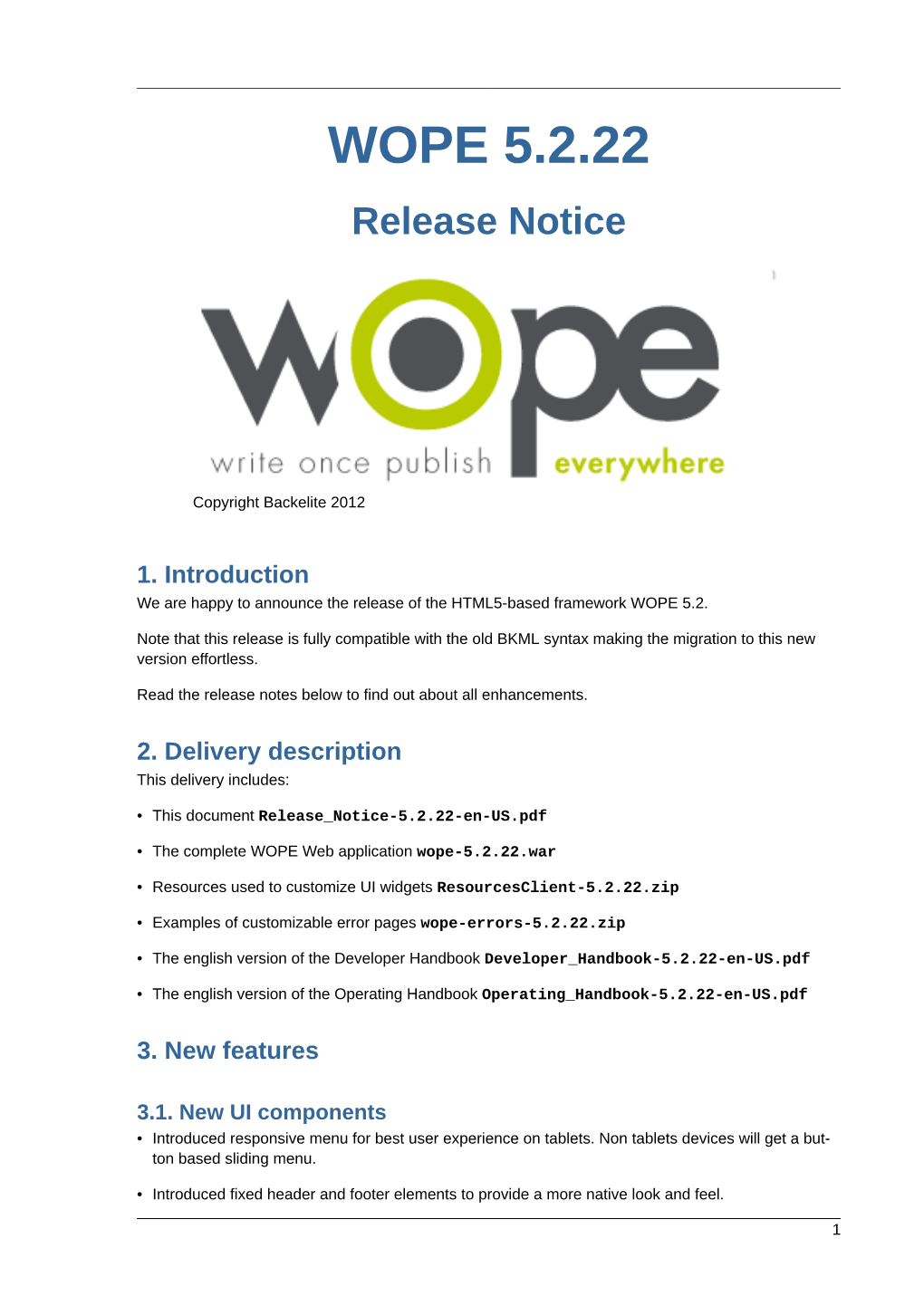 Release Notice