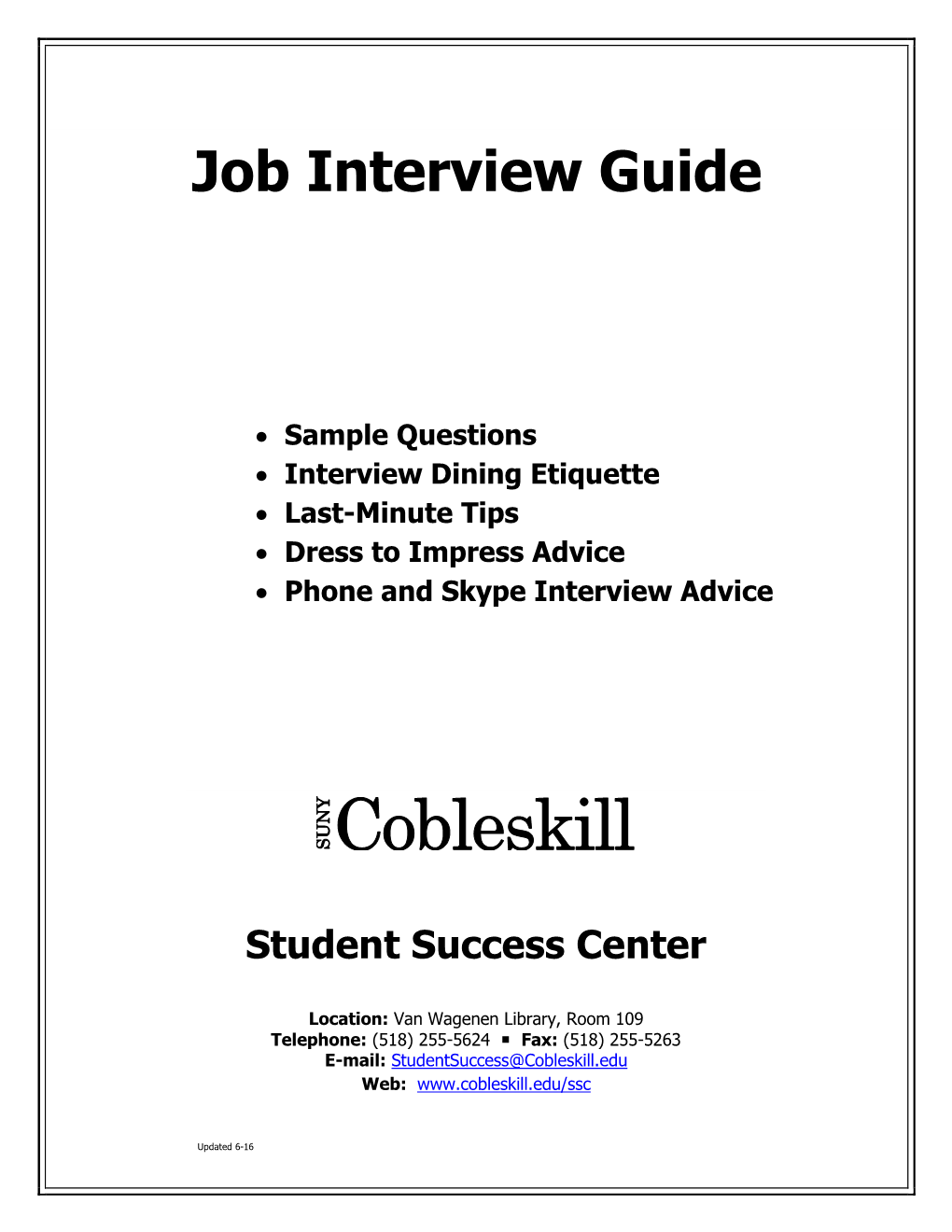 Job Interview Guide