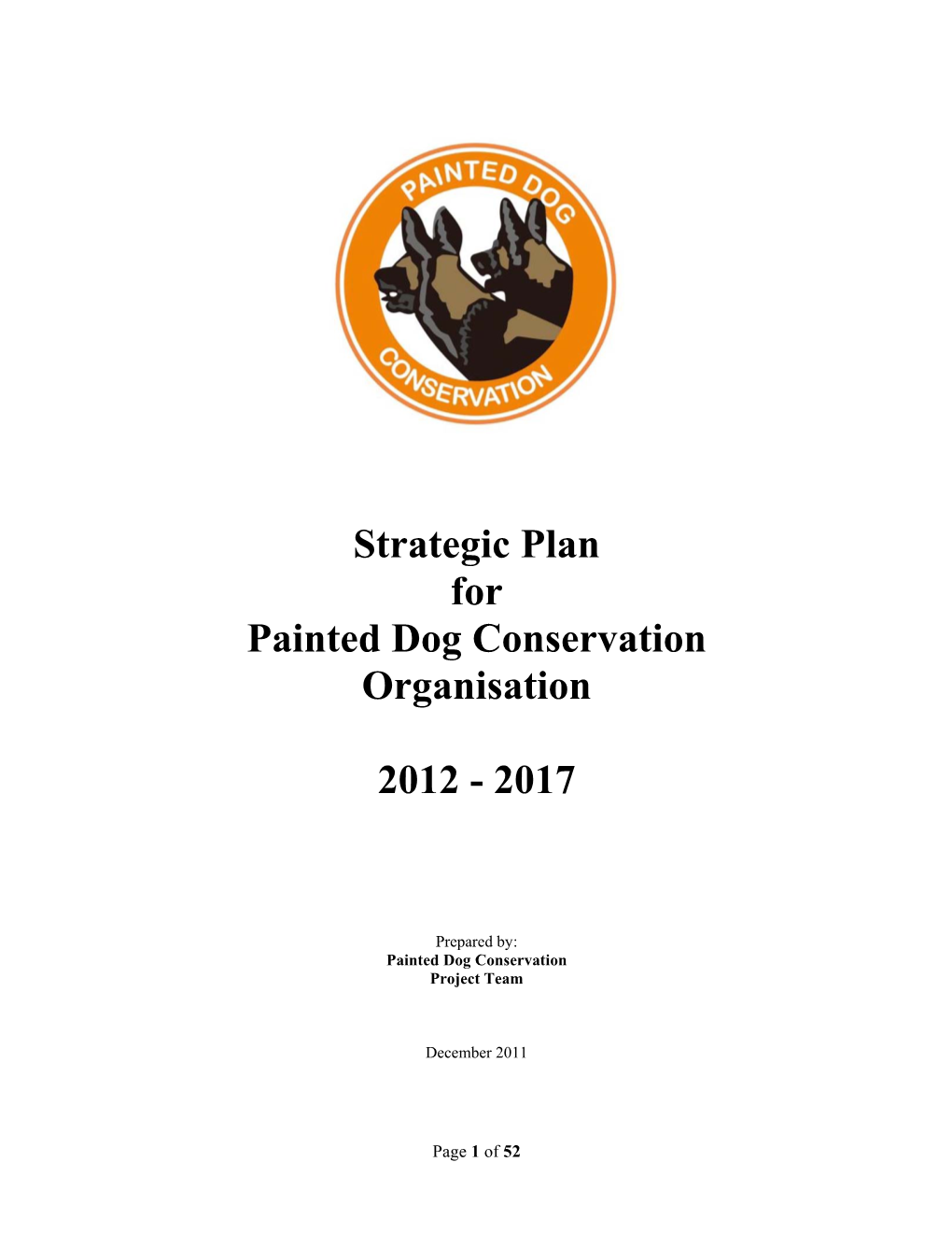 PDF Strategic Plan for Painted Dog Conservation Organisation