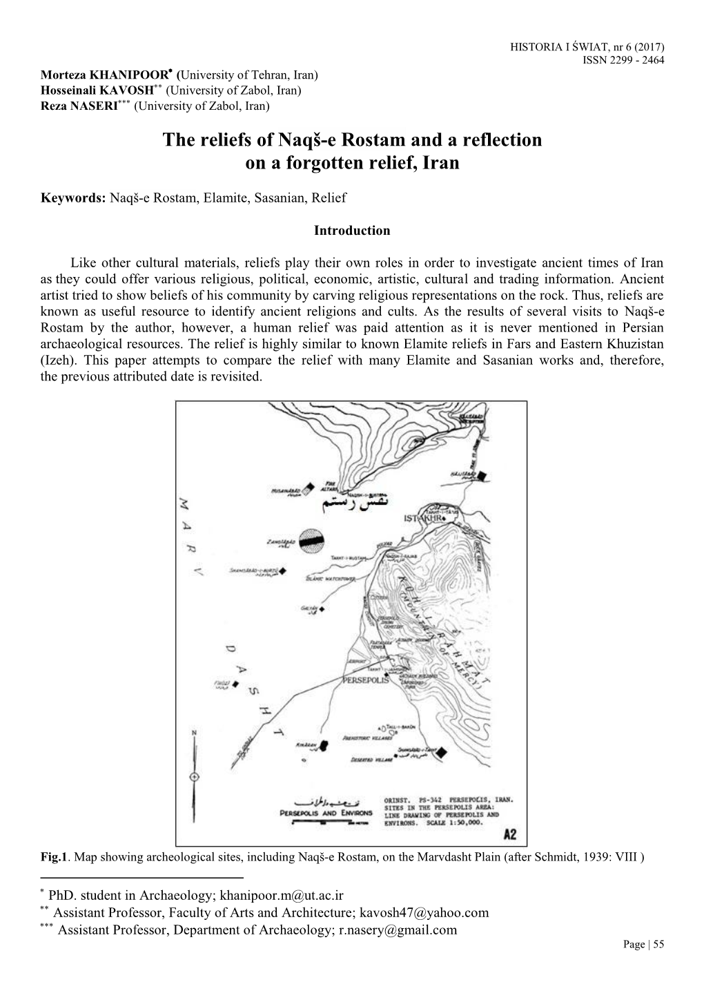 The Reliefs of Naqš-E Rostam and a Reflection on a Forgotten Relief, Iran