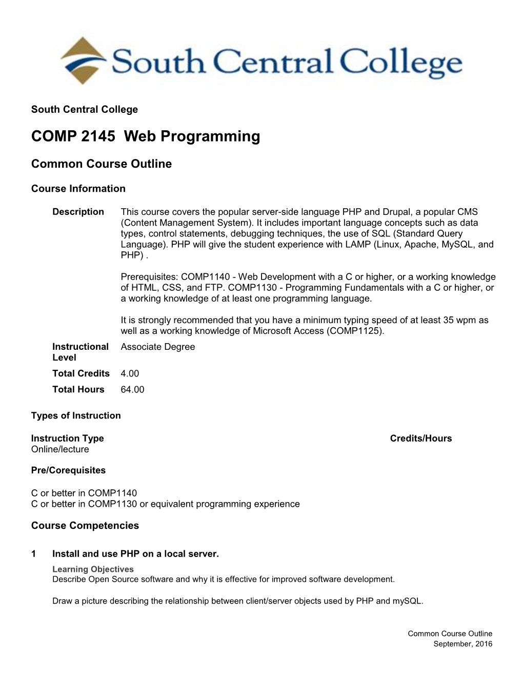 COMP 2145 Web Programming