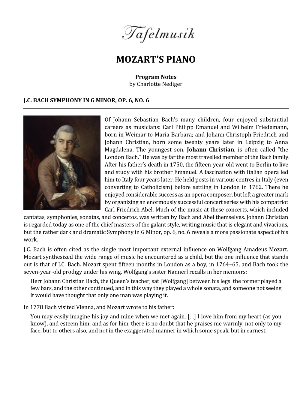 Mozart's Piano