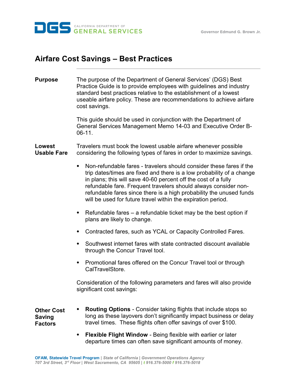 Airfare Cost Savings Best Practices