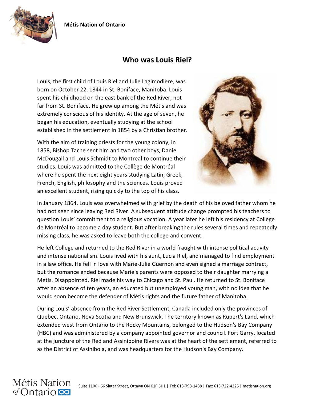 Who Was Louis Riel?