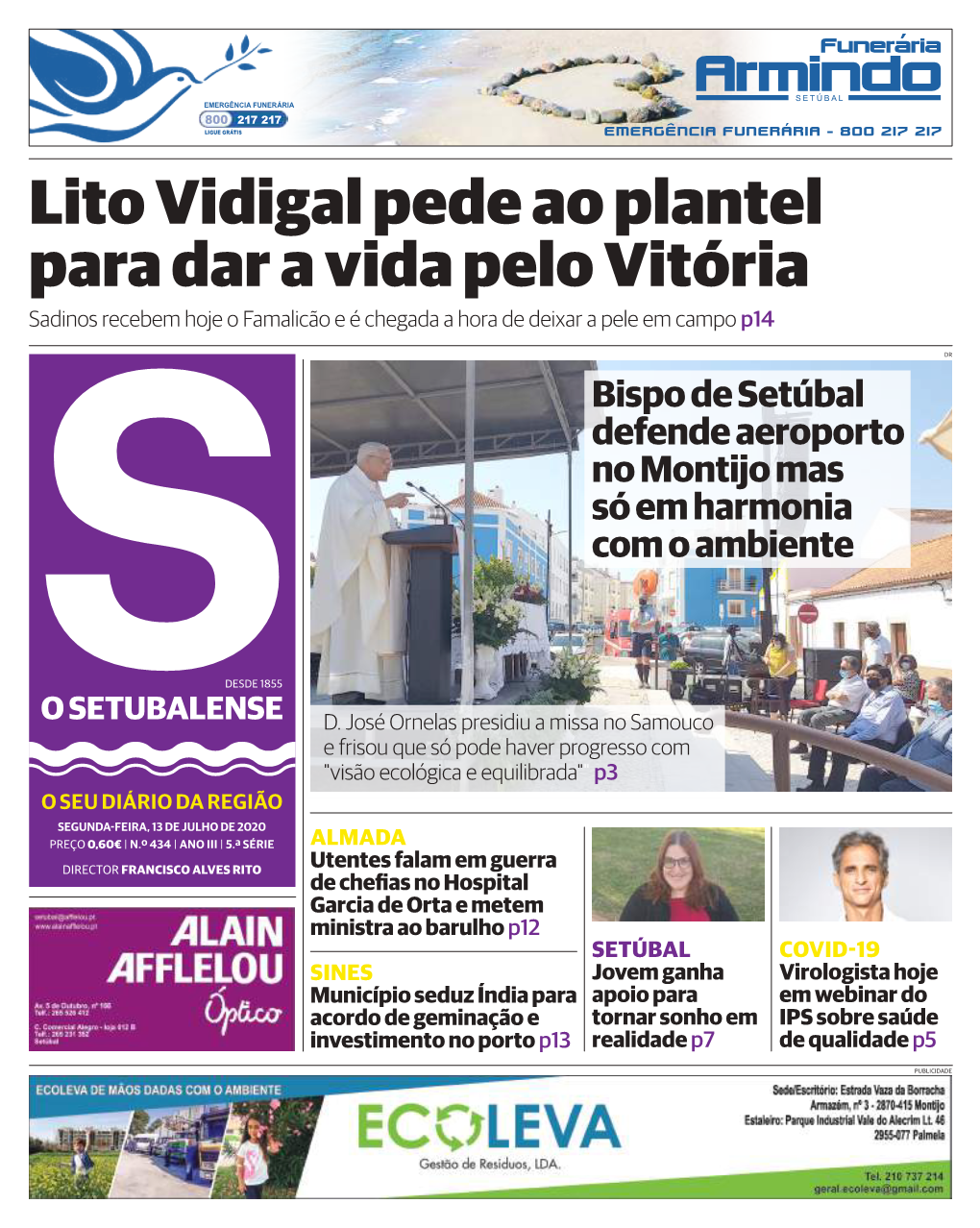 Lito Vidigal Pede Ao Plantel Para Dar a Vida Pelo Vitória Sadinos Recebem Hoje O Famalicão E É Chegada a Hora De Deixar a Pele Em Campo P14