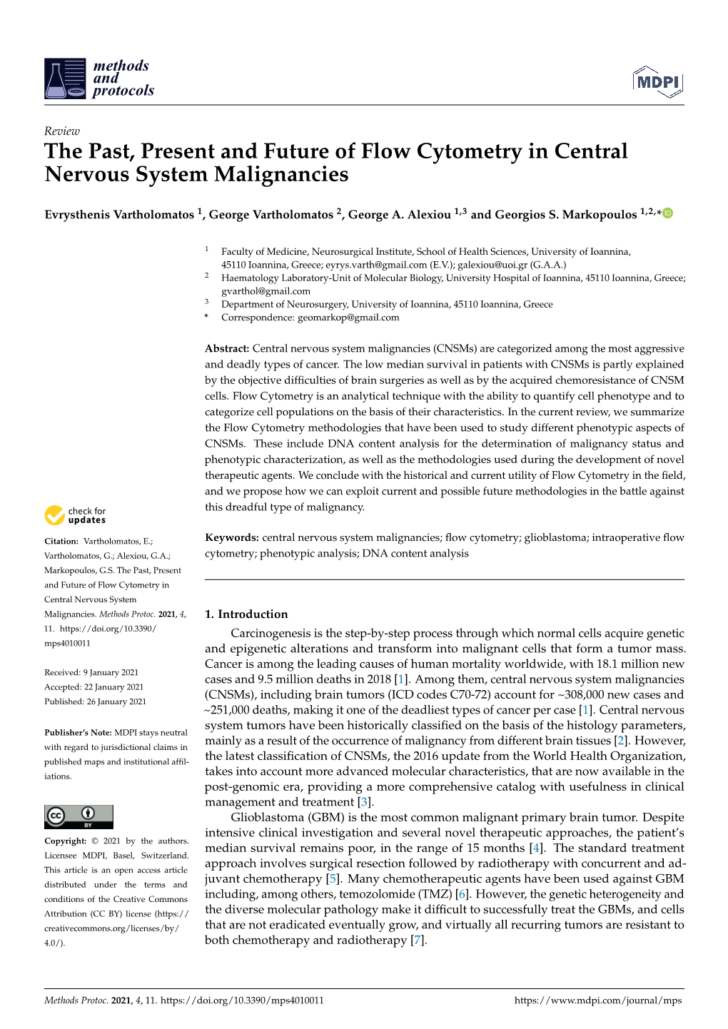 The Past, Present and Future of Flow Cytometry in Central Nervous System Malignancies