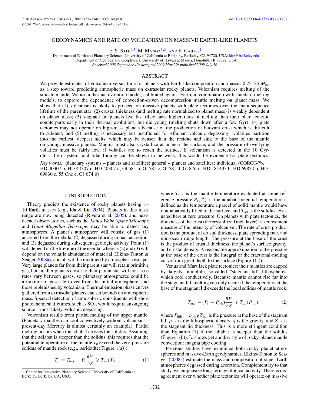 Geodynamics and Rate of Volcanism on Massive Earth-Like Planets